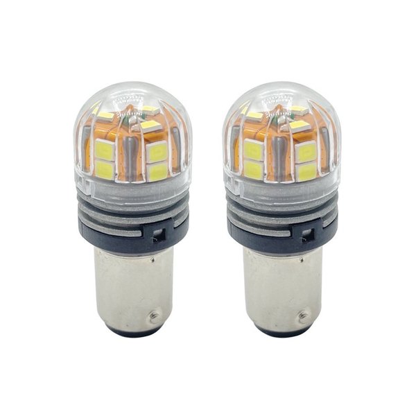 Superior Electric Boat and RV LED Light Bulb - 15LED 10-30V 320 Lumens 2.8W White 1157-15W-D2